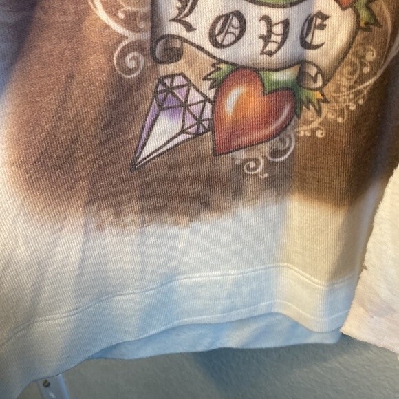 women babydoll y2k 90s dress tattoo rock art maxi M bird heart empire tparty - Picture 11 of 12